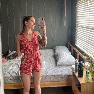 Floral O’Neil Romper